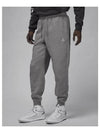 Jordan Brooklyn Fleece Pants M Carbon Header White FV7277 091 - NIKE - BALAAN 2