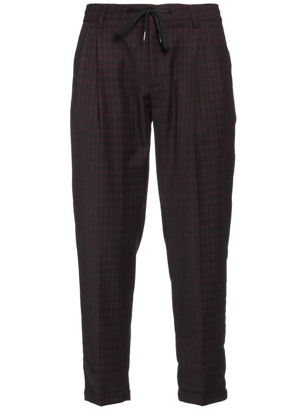 Armani Exchange Gingham Check TROUSER - ARMANI EXCHANGE - BALAAN 1