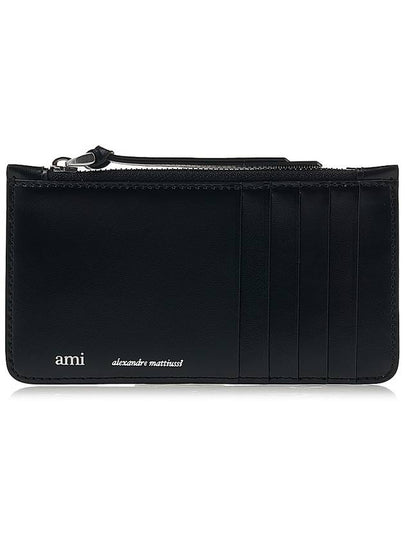 Lettering Logo Card Wallet Black - AMI - BALAAN 2