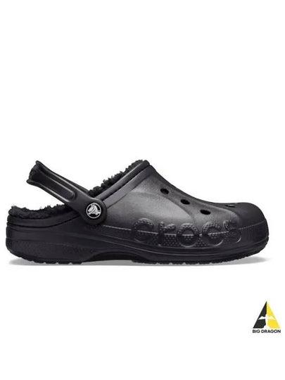 Baya Lined Clog Sandals Black - CROCS - BALAAN 2