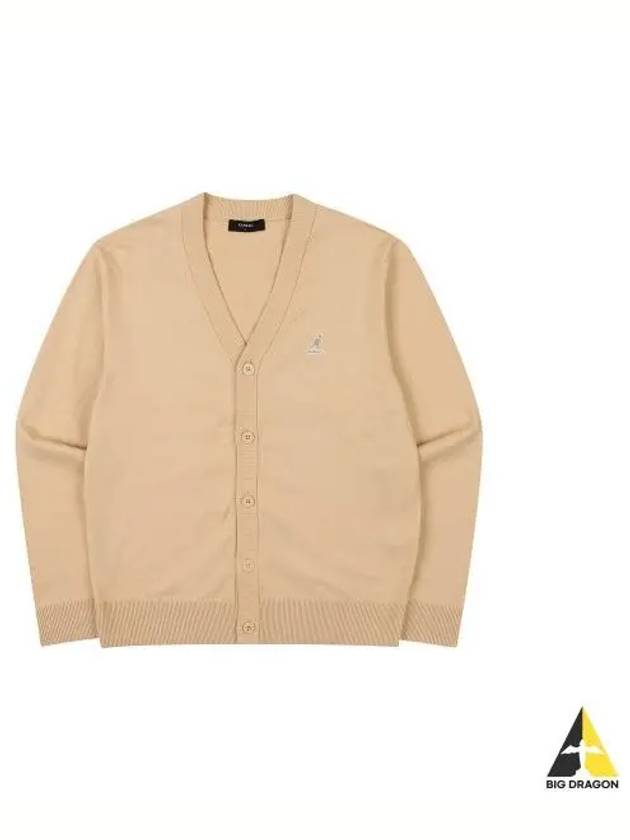 Basic knit cardigan 1831 beige - KANGOL - BALAAN 1