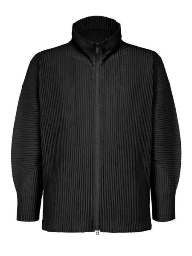 Homme Plissé Overfit Long Sleeve Zipup JL114 - ISSEY MIYAKE - BALAAN 1