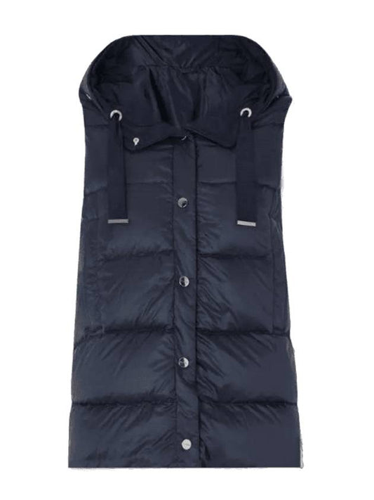 JSOFT Reversible Padding Vest Navy - MAX MARA - BALAAN 1