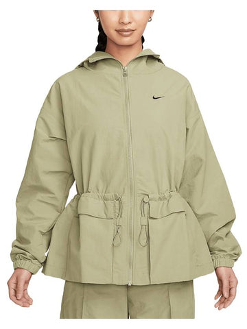 Sportswear Everything Woven Oversized Hooded Jacket Green - NIKE - BALAAN 1