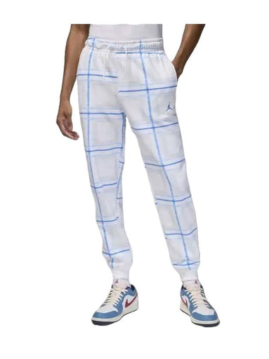 Jordan Essentials Fleece Track Pants White Legend Blue - NIKE - BALAAN 1