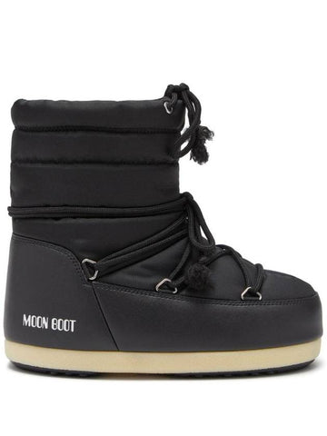 Icon Logo Print Winter Boots Black - MOON BOOT - BALAAN 1