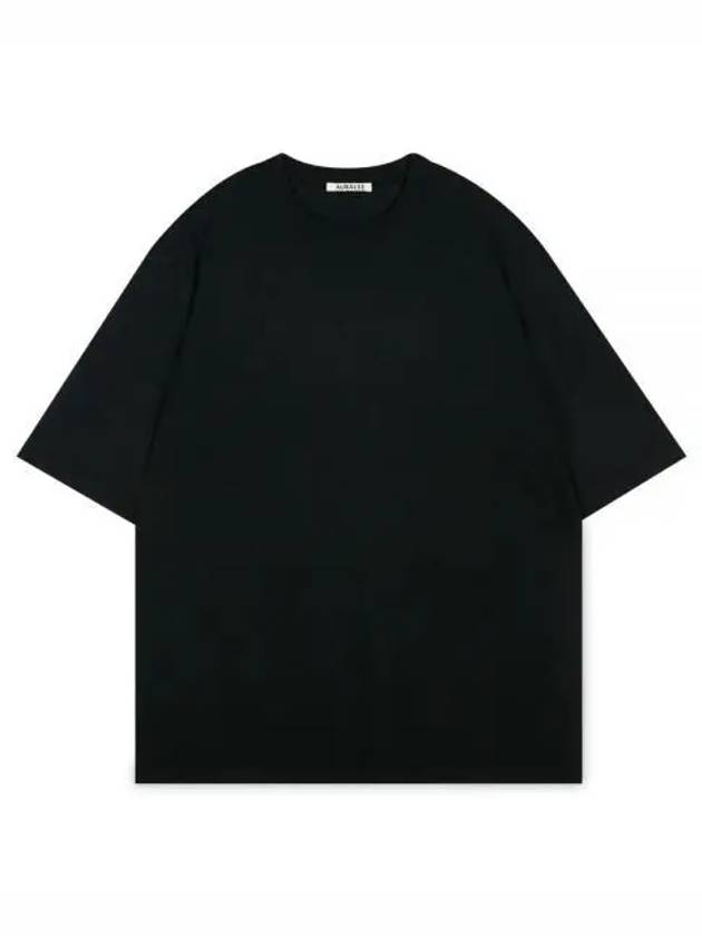 Men s twist black short sleeve t shirt A23ST02CT 1156152 - AURALEE - BALAAN 1