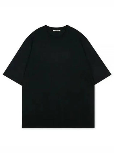 Men s twist black short sleeve t shirt A23ST02CT 1156152 - AURALEE - BALAAN 1