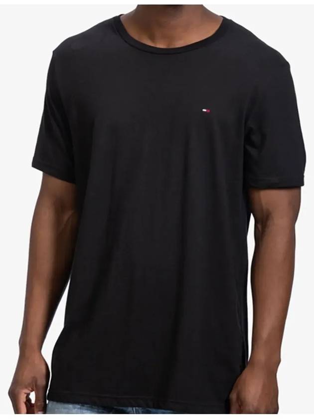 Core Flag Short Sleeve T-Shirt Black - TOMMY HILFIGER - BALAAN 6