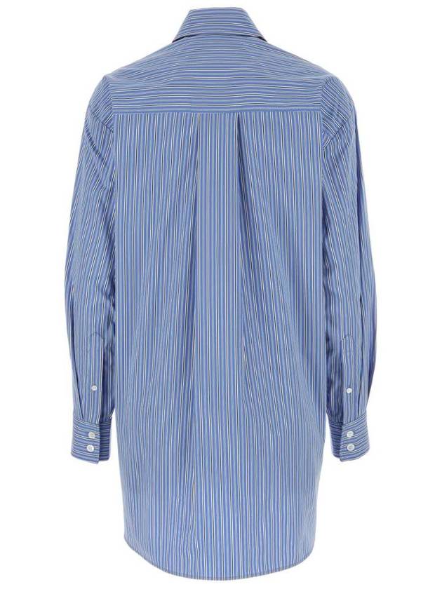 Cylvany Maxi Long Sleeve Shirt Blue - ISABEL MARANT - BALAAN 3