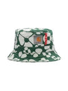 Flower Pattern Bucket Hat Green - MARNI - BALAAN 2