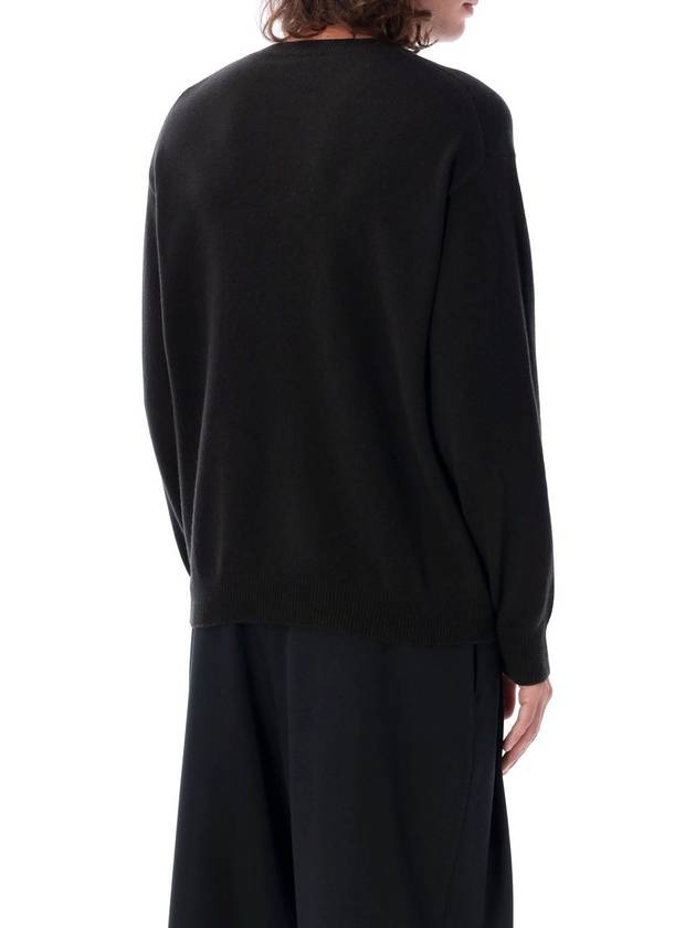 Boke Flower Crew Neck Knit Top Black - KENZO - BALAAN 3