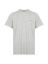 Core Flag Short Sleeve T-Shirt Grey - TOMMY HILFIGER - BALAAN 1