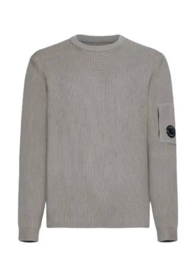 Full Rib Crew Neck Knit Top Beige - CP COMPANY - BALAAN 2