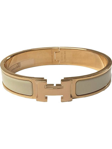 H700001F O85GM Click Ash GM Brave Slit Rose Gold Cream Women’s Bracelet TPM - HERMES - BALAAN 1