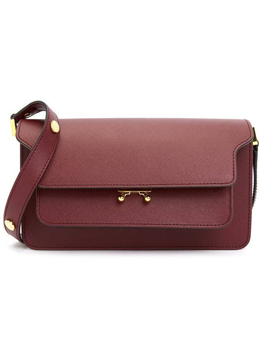 Trunk East West Shoulder Bag Wine - MARNI - BALAAN 2