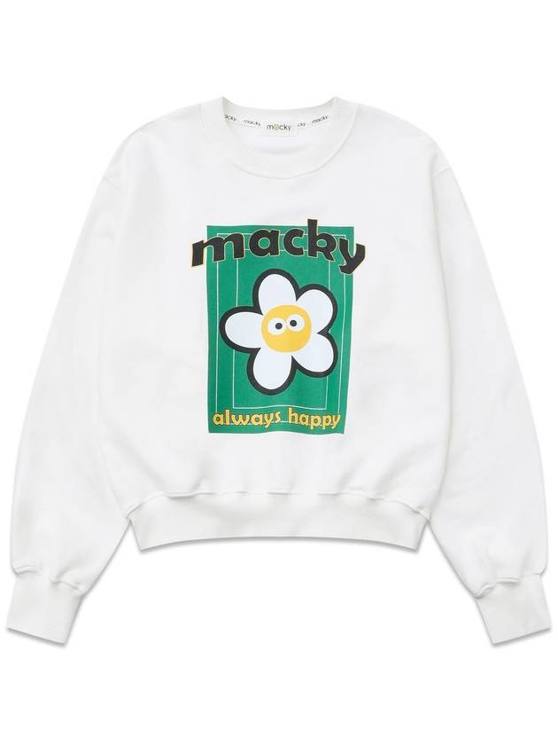 Tennis Court Sweatshirt Long Sleeve T-Shirt White - MACKY - BALAAN 2