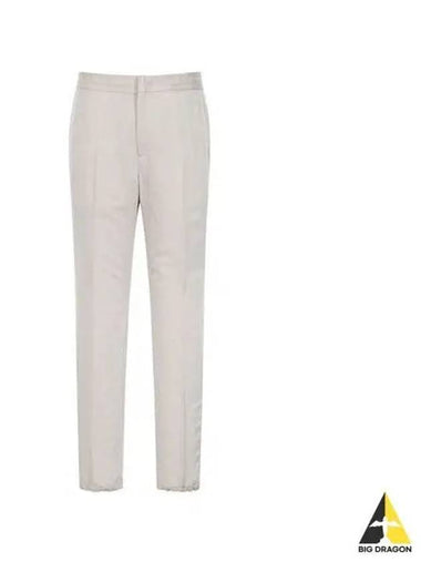 Zegna Regular Straight Trousers Ivory 5ZF100A573GLC1 - ERMENEGILDO ZEGNA - BALAAN 1