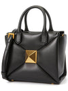 Small One-Stud Tote Bag Black - VALENTINO - BALAAN 3