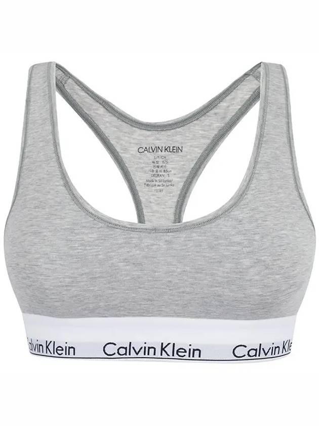 Modern Cotton Bra Grey - CALVIN KLEIN - BALAAN 3