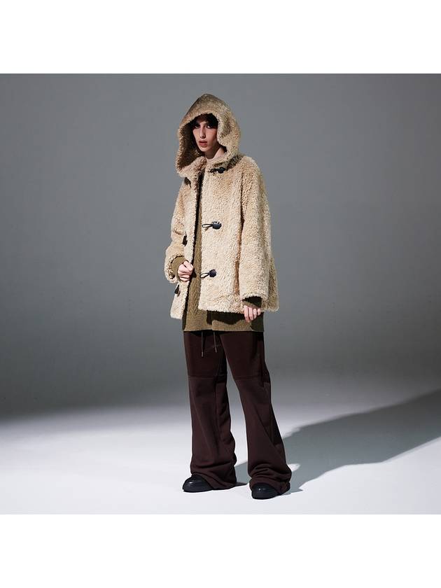 Hood Fur Coat Beige - AACA - BALAAN 2