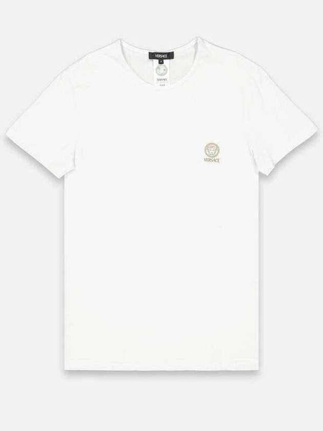 Medusa Logo Print Under Short Sleeve T-Shirt White - VERSACE - BALAAN 2