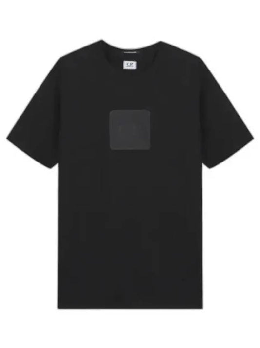 Logo Detail Short Sleeve T-Shirt Black - CP COMPANY - BALAAN 2