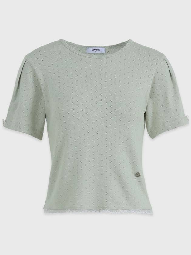 Creamy punched lace tee - MICANE - BALAAN 7