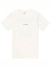 24/1 Jersey Garment Dyed Logo Short Sleeve T-Shirt White - CP COMPANY - BALAAN 2