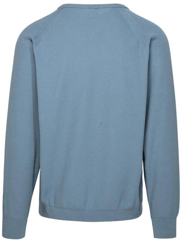 Metropolis Series Cotton Stretch Knit Top Blue - CP COMPANY - BALAAN 4