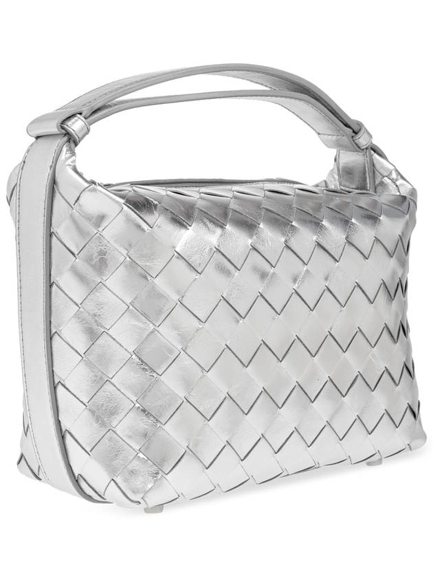 Bottega Veneta Handbag Mini Wallace, Women's, Silver - BOTTEGA VENETA - BALAAN 4