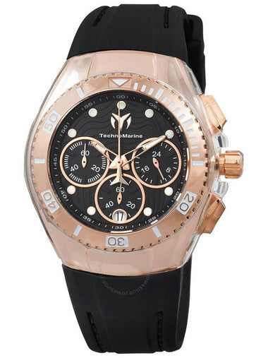 Technomarine Cruise Chronograph Quartz Black Dial Ladies Watch TM-120048 - TECHNOMARINE - BALAAN 1