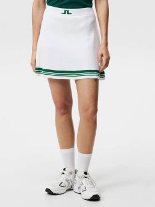 Women's Frida Striped Knit Skirt White - J.LINDEBERG - BALAAN 2