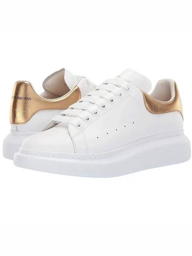 Oversized Low Top Sneakers White Gold - ALEXANDER MCQUEEN - BALAAN 10