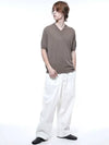 Men s BWDP WH Button Wide Denim Pants White - CHANCE'S NOI - BALAAN 9