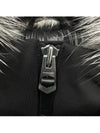Dixon Nordic Tech Down Silver Fox Fur Bomber Jacket Black Silver - MACKAGE - BALAAN 6