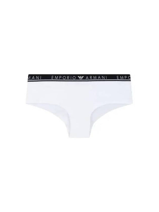 UNDERWEAR Thin Logo Banding Cotton Cheeky Panties White 270300 - EMPORIO ARMANI - BALAAN 1