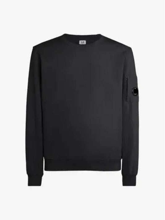 Light Fleece Sweatshirt Black - CP COMPANY - BALAAN 2