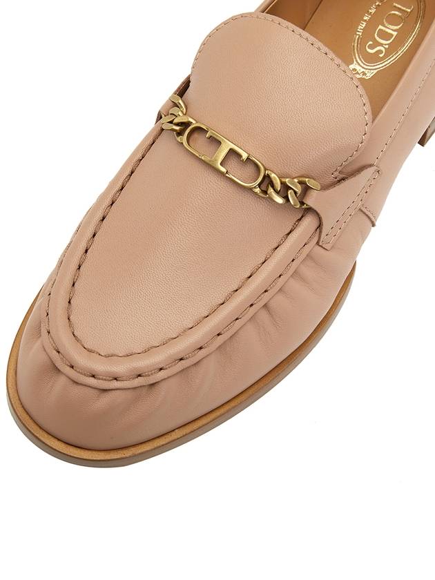 T Chain Loafers Beige - TOD'S - BALAAN.