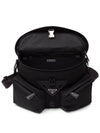 Re-Nylon Leather Shoulder Bag Black - PRADA - BALAAN 8