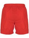 Men's Chrome Logo Patch Swim Shorts Red - CP COMPANY - BALAAN 4