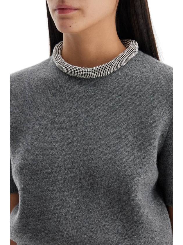 short-sleeved pullover with rh - ALEXANDER WANG - BALAAN 4