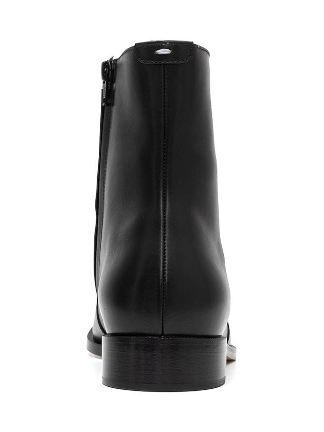 Leather Ankle Boots Black - MAISON MARGIELA - BALAAN.