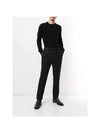 Men's Crewneck Cashmere Knit Top Black - SAINT LAURENT - BALAAN 6