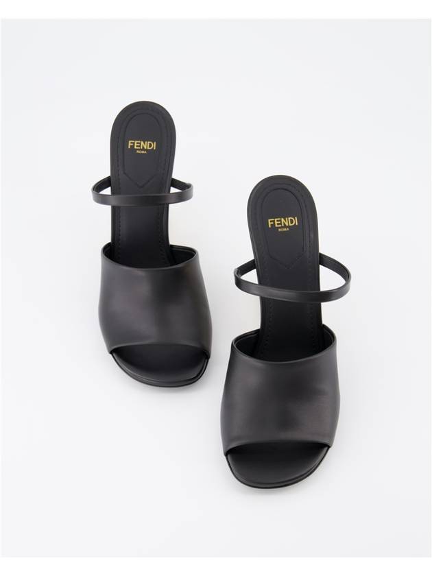 First Sandal Heels Gold Black - FENDI - BALAAN 3