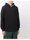 Wappen Patch Cotton Hoodie Black - STONE ISLAND - BALAAN 5