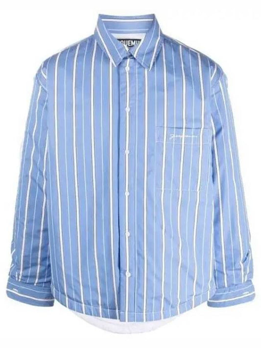 Long Sleeve Shirt 236SH10514533BR Blu - JACQUEMUS - BALAAN 2