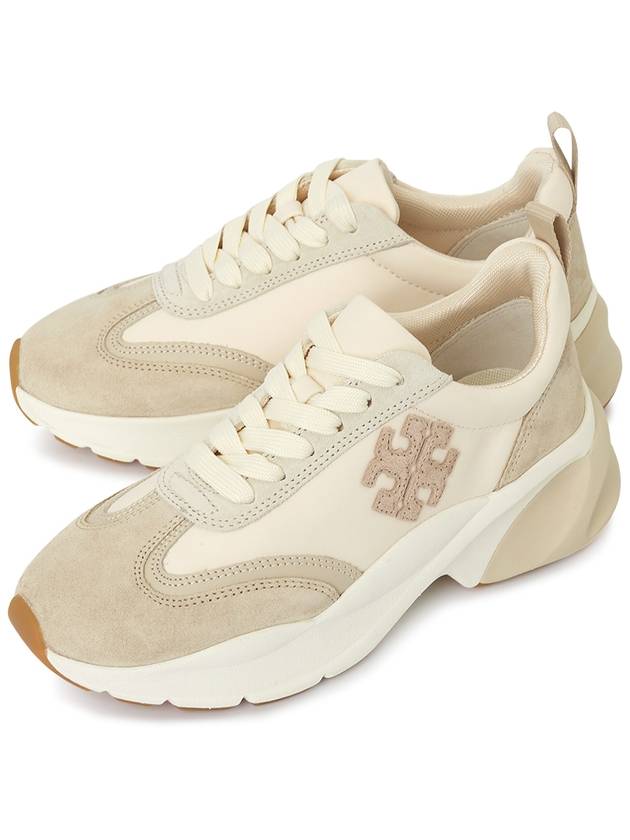 Good Luck Trainer Low Top Sneakers Beige - TORY BURCH - BALAAN 2