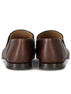 Salvatore Gancini Ornament Loafer Chocolate - SALVATORE FERRAGAMO - BALAAN.