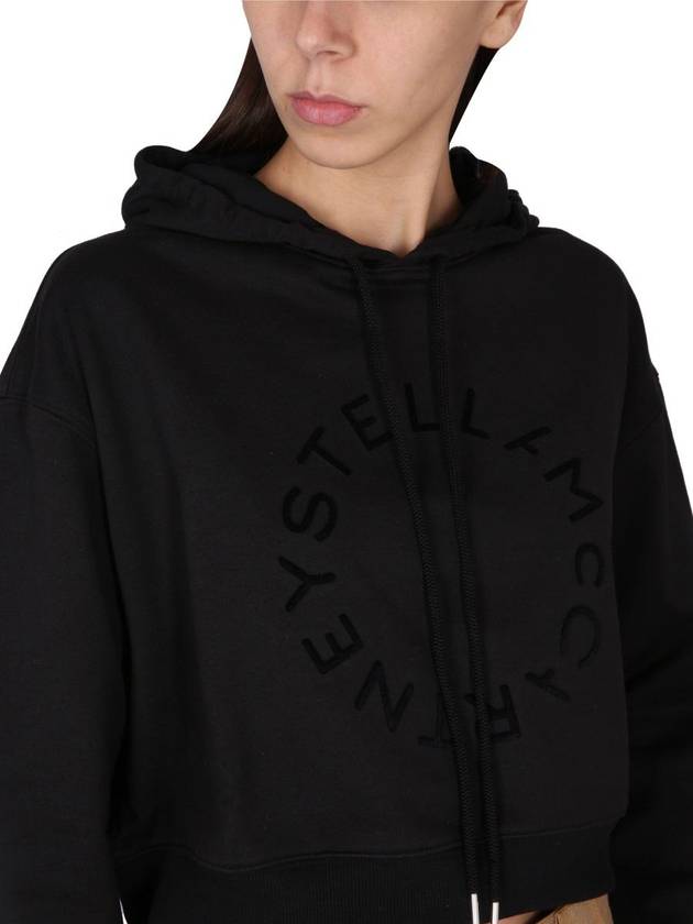 Stella McCartney Cropped Sweatshirt With Logo - STELLA MCCARTNEY - BALAAN 4